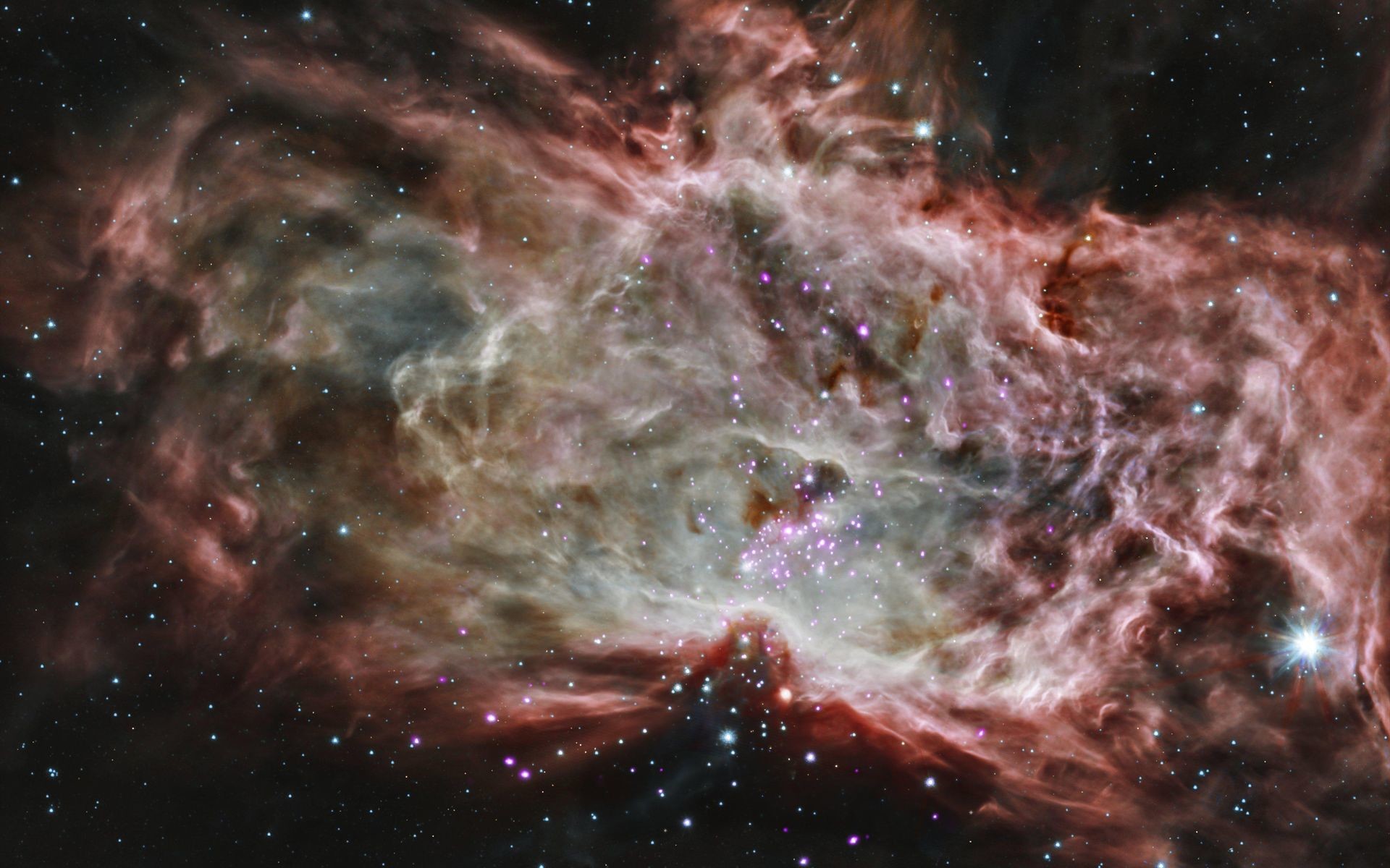 Massive nebula in space